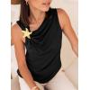 imageCicy Bell Womens Going Out Summer Tank Tops Cowl Neck Shirt 2026 Sleeveless Casual Cute Beach Vacation Outfits with StarfishBlack
