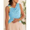 imageCicy Bell Womens Going Out Summer Tank Tops Cowl Neck Shirt 2026 Sleeveless Casual Cute Beach Vacation Outfits with StarfishLight Blue