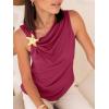 imageCicy Bell Womens Going Out Summer Tank Tops Cowl Neck Shirt 2026 Sleeveless Casual Cute Beach Vacation Outfits with StarfishViolet