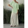 imageCicy Bell Womens Oversized TShirts Short Sleeve Summer Casual One Shoulder Tops Side Split Loose Fit TeesMint