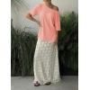 imageCicy Bell Womens Oversized TShirts Short Sleeve Summer Casual One Shoulder Tops Side Split Loose Fit TeesPink