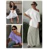 imageCicy Bell Womens Oversized TShirts Short Sleeve Summer Casual One Shoulder Tops Side Split Loose Fit TeesViolet