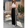 imageCicy Bell Womens Palazzo Striped Pants Wide Leg High Waisted Baggy Business Casual Side Split Elastic Y2K Lounge TrousersBlack