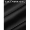 imageCicy Bell Womens Silk Satin Midi Skirts Casual Dressy Lace Hem High Waisted ALine Skirt Elegant Party Cocktail OutfitBlack