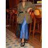 imageCicy Bell Womens Silk Satin Midi Skirts Casual Dressy Lace Hem High Waisted ALine Skirt Elegant Party Cocktail OutfitBlue