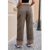 imageCicy Bell Womens Striped Wide Leg Jeans Baggy Boyfriend High Waisted Cuffed Denim Pants with PocketsLeopard