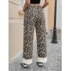 imageCicy Bell Womens Striped Wide Leg Jeans Baggy Boyfriend High Waisted Cuffed Denim Pants with PocketsWhite Leopard Print