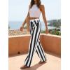 imageCicy Bell Womens Striped Wide Leg Jeans High Waisted Baggy Summer Casual Trendy Cotton Denim Pants with PocketsBlack