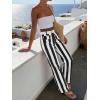 imageCicy Bell Womens Striped Wide Leg Jeans High Waisted Baggy Summer Casual Trendy Cotton Denim Pants with PocketsBlack