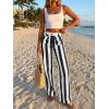 imageCicy Bell Womens Striped Wide Leg Jeans High Waisted Baggy Summer Casual Trendy Cotton Denim Pants with PocketsBlack