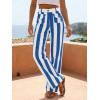 imageCicy Bell Womens Striped Wide Leg Jeans High Waisted Baggy Summer Casual Trendy Cotton Denim Pants with PocketsBlue