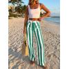 imageCicy Bell Womens Striped Wide Leg Jeans High Waisted Baggy Summer Casual Trendy Cotton Denim Pants with PocketsGreen