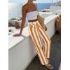 imageCicy Bell Womens Striped Wide Leg Jeans High Waisted Baggy Summer Casual Trendy Cotton Denim Pants with PocketsOrange