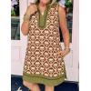 imageCicy Bell Womens Summer Floral Print Mini Dress V Neck Sleeveless Color Block Boho Dresses Casual Beach Vacation OutfitsBrown