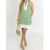 imageCicy Bell Womens Summer Floral Print Mini Dress V Neck Sleeveless Color Block Boho Dresses Casual Beach Vacation OutfitsGreen