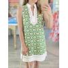imageCicy Bell Womens Summer Floral Print Mini Dress V Neck Sleeveless Color Block Boho Dresses Casual Beach Vacation OutfitsGreen