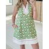 imageCicy Bell Womens Summer Floral Print Mini Dress V Neck Sleeveless Color Block Boho Dresses Casual Beach Vacation OutfitsGreen