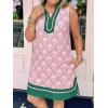 imageCicy Bell Womens Summer Floral Print Mini Dress V Neck Sleeveless Color Block Boho Dresses Casual Beach Vacation OutfitsLight Pink