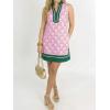 imageCicy Bell Womens Summer Floral Print Mini Dress V Neck Sleeveless Color Block Boho Dresses Casual Beach Vacation OutfitsLight Pink