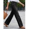 imageCicy Bell Womens Summer High Waisted Jeans Casual Trendy Wide Leg Baggy Vintage Denim Pants with PocketsBlack