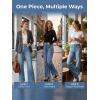 imageCicy Bell Womens Summer High Waisted Jeans Casual Trendy Wide Leg Baggy Vintage Denim Pants with PocketsBlack
