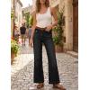 imageCicy Bell Womens Summer High Waisted Jeans Casual Trendy Wide Leg Baggy Vintage Denim Pants with PocketsBlack