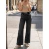 imageCicy Bell Womens Summer High Waisted Jeans Casual Trendy Wide Leg Baggy Vintage Denim Pants with PocketsBlack