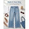 imageCicy Bell Womens Summer High Waisted Jeans Casual Trendy Wide Leg Baggy Vintage Denim Pants with PocketsBlue