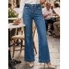 imageCicy Bell Womens Summer High Waisted Jeans Casual Trendy Wide Leg Baggy Vintage Denim Pants with PocketsBlue