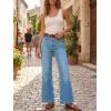 imageCicy Bell Womens Summer High Waisted Jeans Casual Trendy Wide Leg Baggy Vintage Denim Pants with PocketsLight Blue