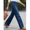 imageCicy Bell Womens Summer High Waisted Jeans Casual Trendy Wide Leg Baggy Vintage Denim Pants with PocketsNavy