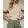 imageCicy Bell Womens Summer Short Sleeve TShirts Trendy Casual Crew Neck Tops Loose Fit Basic TeesApricot