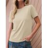 imageCicy Bell Womens Summer Short Sleeve TShirts Trendy Casual Crew Neck Tops Loose Fit Basic TeesApricot