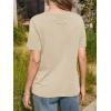 imageCicy Bell Womens Summer Short Sleeve TShirts Trendy Casual Crew Neck Tops Loose Fit Basic TeesApricot