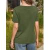 imageCicy Bell Womens Summer Short Sleeve TShirts Trendy Casual Crew Neck Tops Loose Fit Basic TeesArmy Green