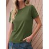 imageCicy Bell Womens Summer Short Sleeve TShirts Trendy Casual Crew Neck Tops Loose Fit Basic TeesArmy Green