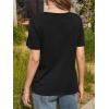 imageCicy Bell Womens Summer Short Sleeve TShirts Trendy Casual Crew Neck Tops Loose Fit Basic TeesBlack