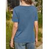 imageCicy Bell Womens Summer Short Sleeve TShirts Trendy Casual Crew Neck Tops Loose Fit Basic TeesBluish Grey
