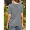 imageCicy Bell Womens Summer Short Sleeve TShirts Trendy Casual Crew Neck Tops Loose Fit Basic TeesGrey Marle