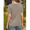 imageCicy Bell Womens Summer Short Sleeve TShirts Trendy Casual Crew Neck Tops Loose Fit Basic TeesKhaki