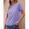 imageCicy Bell Womens Summer Short Sleeve TShirts Trendy Casual Crew Neck Tops Loose Fit Basic TeesPurple