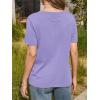 imageCicy Bell Womens Summer Short Sleeve TShirts Trendy Casual Crew Neck Tops Loose Fit Basic TeesPurple