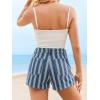imageCicy Bell Womens Summer Striped Jean Shorts Casual High Waisted Wide Leg Denim Shorts Beach Vacation JortsStyle Bblue