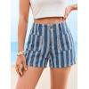 imageCicy Bell Womens Summer Striped Jean Shorts Casual High Waisted Wide Leg Denim Shorts Beach Vacation JortsStyle Bblue