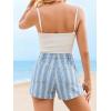 imageCicy Bell Womens Summer Striped Jean Shorts Casual High Waisted Wide Leg Denim Shorts Beach Vacation JortsStyle Blight Blue