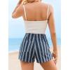 imageCicy Bell Womens Summer Striped Jean Shorts Casual High Waisted Wide Leg Denim Shorts Beach Vacation JortsStyle Bnavy