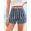 imageCicy Bell Womens Summer Striped Jean Shorts Casual High Waisted Wide Leg Denim Shorts Beach Vacation JortsStyle Bnavy