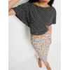imageCicy Bell Womens Summer Wrap Tops Casual Short Sleeve Tie Back Cinched Waist T Shirts Trendy Boat Neck BlouseBlackwhite