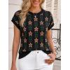 imageCicy Bell Womens Sweater Vest Summer Floral Cap Sleeve Sweaters Crew Neck Dressy Casual Knit Trendy 2026 TopsBlack Flowers