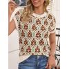 imageCicy Bell Womens Sweater Vest Summer Floral Cap Sleeve Sweaters Crew Neck Dressy Casual Knit Trendy 2026 TopsCaramel